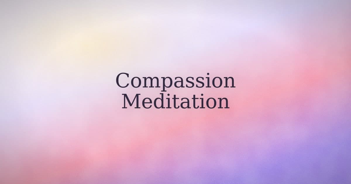 Compassion Meditation Without the Performance