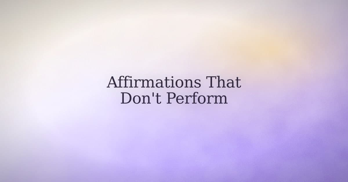 Employment affirmations that don't sound like a motivational poster