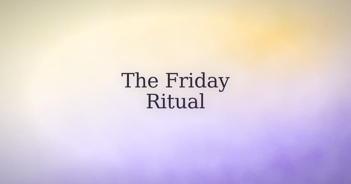 Why Friday is worth a pause
