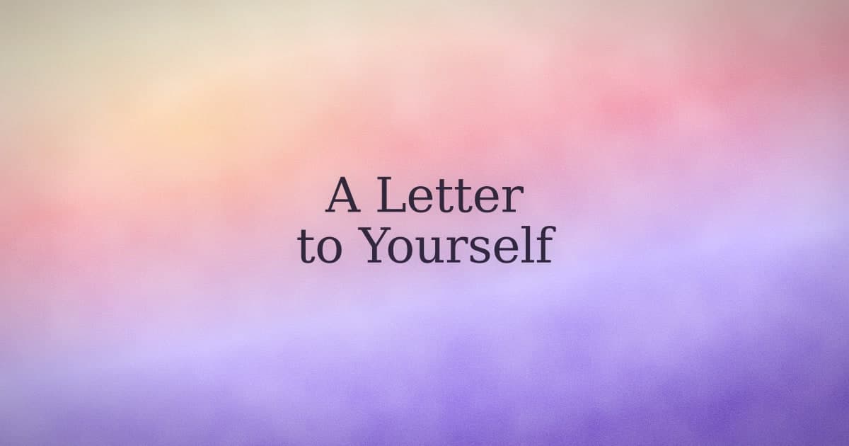 A letter of affirmation: what writing one actually does