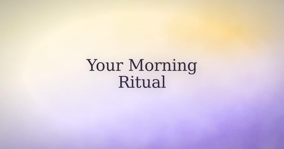 What a manifestation morning routine actually needs to be