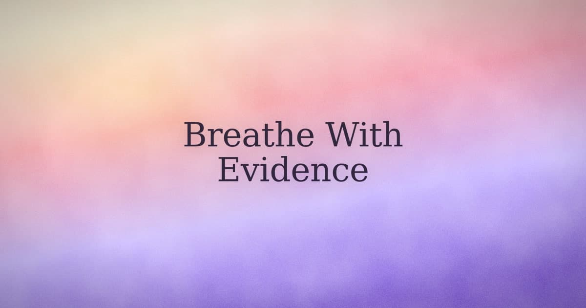 Breathing exercises work. Just not the way anyone tells you.