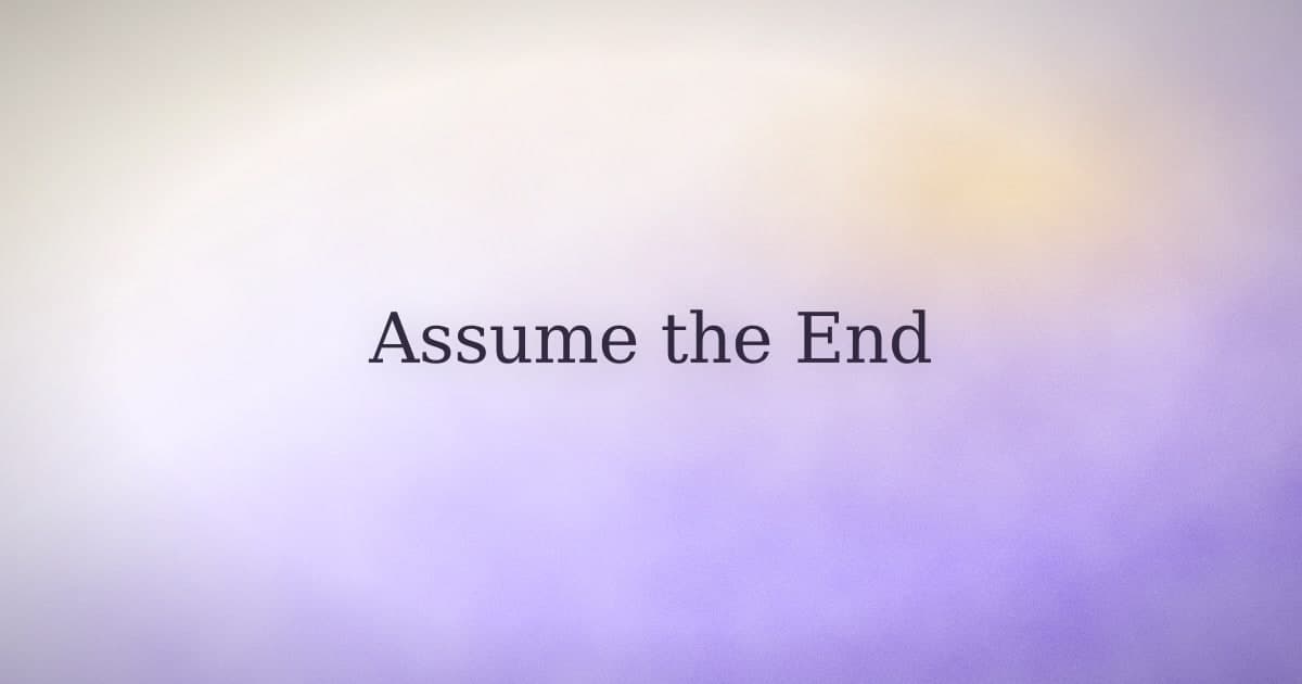 How to Practice the Law of Assumption Without Performing It