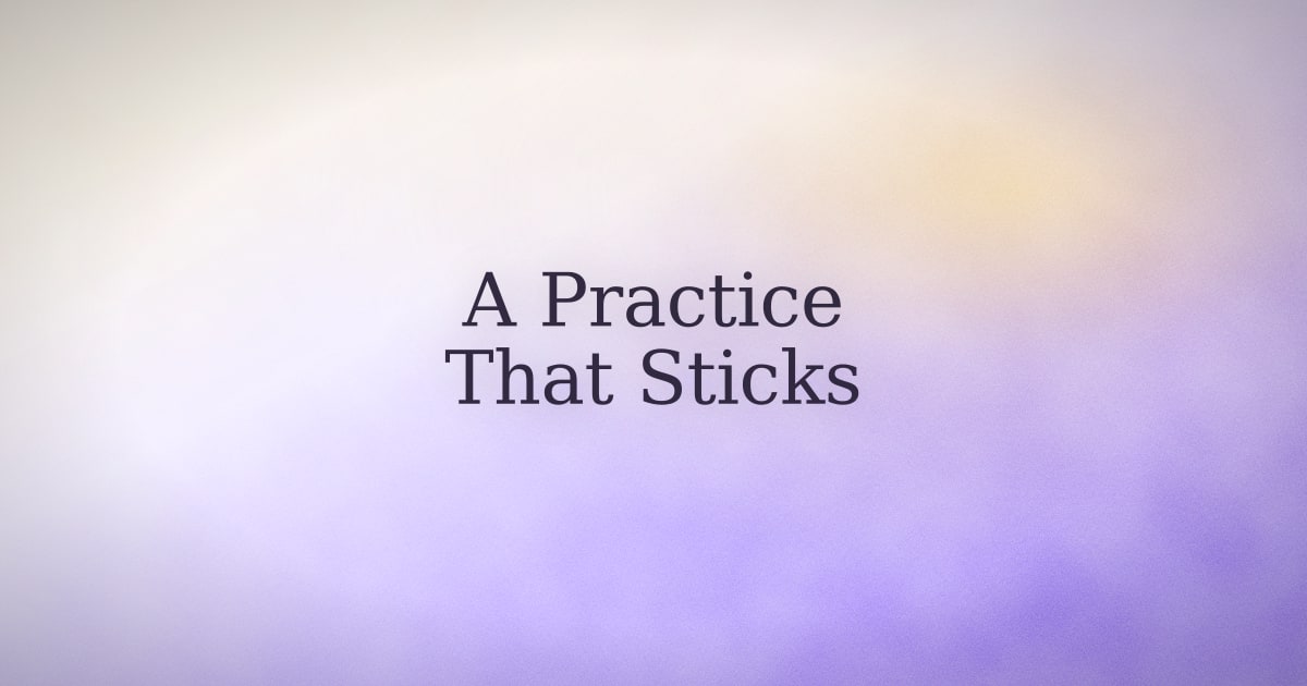 How to make a manifestation practice actually stick