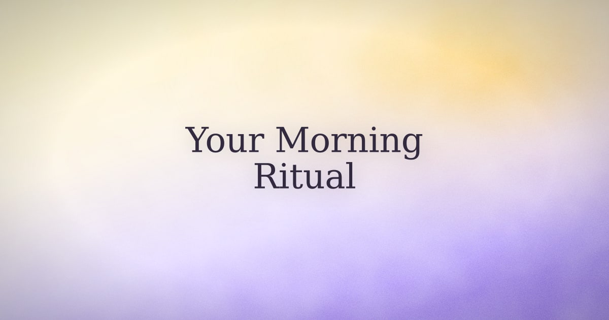 What a manifestation morning routine actually needs to be